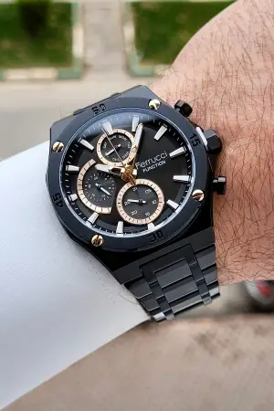 Siyah Renk 42 mm İç Göstergeleri Aktif Erkek Kol Saati