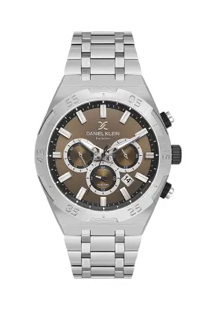 Kadranı Kahverengi Kordonu Gümüş Renk 44 mm İç Göstergeleri Aktif Erkek Kol Saati