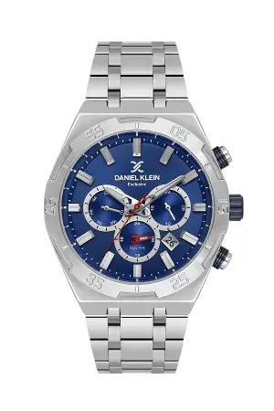 Kadranı Lacivert Kordonu Gümüş Renk 44 mm İç Göstergeleri Aktif Erkek Kol Saati