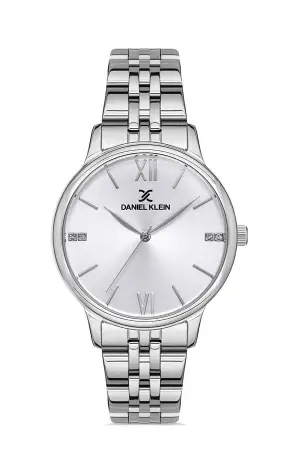 Gümüş Renk 35 mm Kadın Kol Saati ve Hediye Bileklik