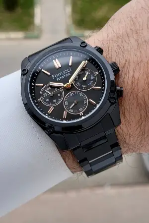 Siyah Renk 43 mm İç Göstergeleri Aktif Erkek Kol Saati