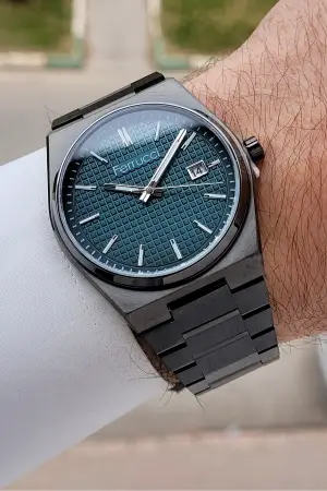 Kadranı Mavi Kordonu Siyah Renk 40 mm İç Göstergeleri Aktif Erkek Kol Saati