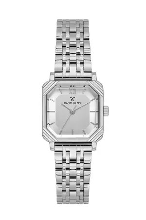 Gümüş Renk Hediye Paketli 23 Mm Kare Kadın Kol Saati ve Bileklik