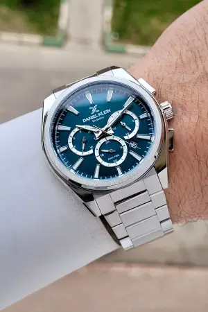 Kadranı Mavi Kordonu Gümüş Renk 44 mm İç Göstergeleri Aktif Erkek Kol Saati