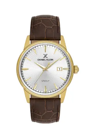 Kasası Gold Kordonu Kahverengi Renk 41,5 mm Full Çelik Kasa Erkek Kol Saati
