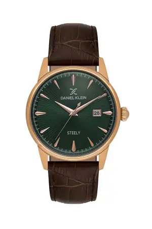 Kasası Rose Kordonu Kahverengi Renk 41,5 mm Full Çelik Kasa Erkek Kol Saati