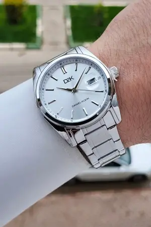 Gümüş Renk 42 Mm Erkek Kol Saati