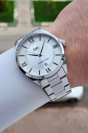 Gümüş Renk 42 Mm Erkek Kol Saati