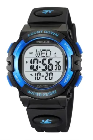 Siyah Lacivert Renk Hediye Paketli Işıklı 5 ATM Çocuk Kol Saati