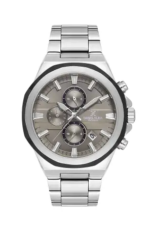 Kadranı Kahverengi Kordonu Gümüş Renk 44 Mm İç Göstergeleri Aktif Erkek Kol Saati