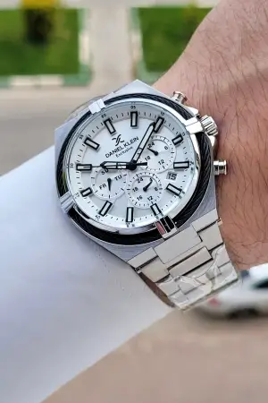 Gümüş Renk 44 Mm Hediye Paketli İç Göstergeleri Aktif Erkek Kol Saati