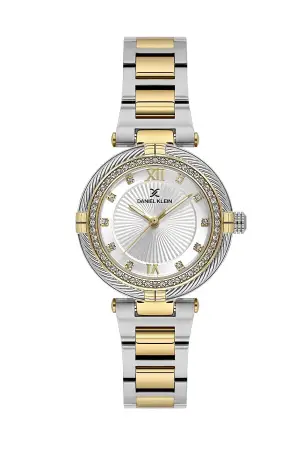 Gold Gümüş Renk Hediye Paketli 32 Mm Kadın Kol Saati