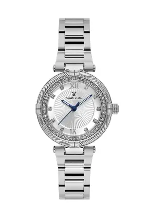 Gümüş Renk Hediye Paketli 32 Mm Kadın Kol Saati ve Bileklik
