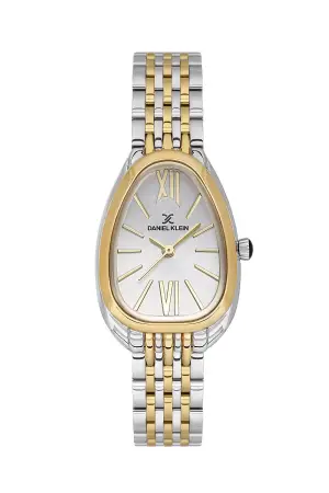 Gold Gümüş Renk 25 Mm Kadın Kol Saati ve Bileklik