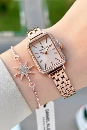 Rose Renk Hediye Paketli 21 Mm Kadın Kol Saati