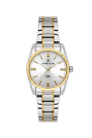 Gold Gümüş Renk 30 Mm Hediye Paketli Kadın Kol Saati