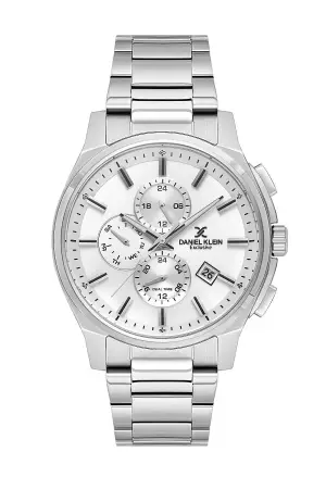 Gümüş Renk 44 Mm İç Göstergeleri Aktif Hediye Paketli Erkek Kol Saati