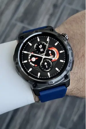 Çağrı Alma Ve Yapma Özellikli Lacivert Renk Android Ve Iphone Uyumlu Akıllı Kol Saati