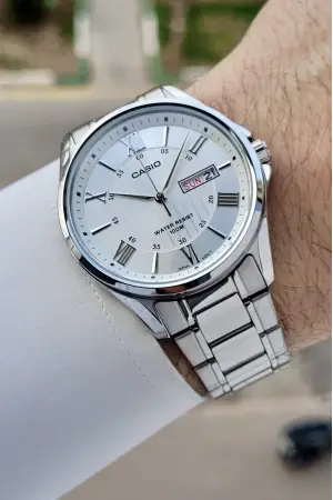 Casio Gümüş Renk Fonksiyonlar Aktif Orijinal Çelik Erkek Kol Saati