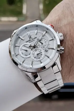 Daniel Klein DKISTE773 Gümüş Renk İç Göstergeleri Aktif Erkek Kol Saati