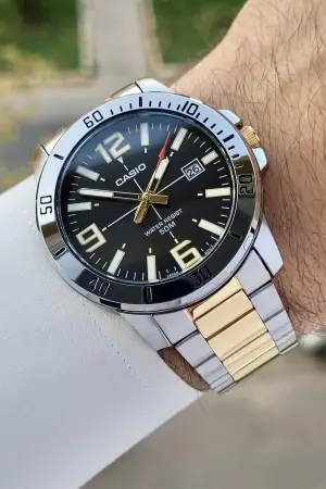 Casio CSISTE121 Gold Gümüş Renk Erkek Kol Saati