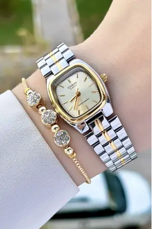 Casio CSISTE157 Gold Gümüş Renk Kadın Kol Saati