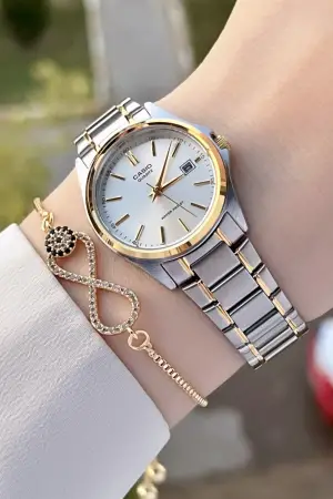 Casio CSISTE64 Gold Gümüş Renk Hediye Paketli Kadın Kol Saati