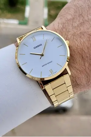 Casio CSISTE202 Gold Renk Hediye Paketli Erkek Kol Saati