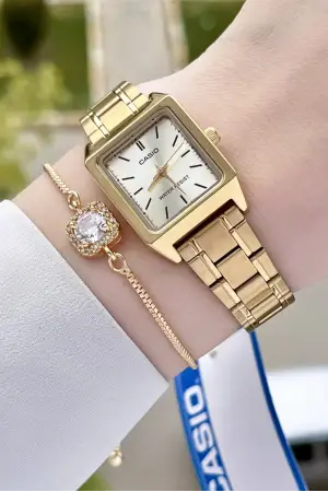 Casio CSISTE38 Gold Renk Hediye Paketli Kadın Kol Saati
