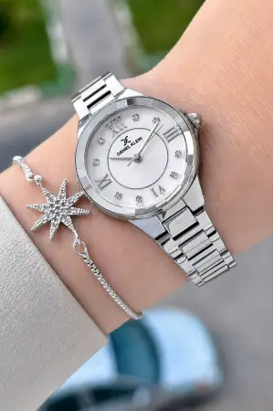 Gümüş Renk Hediye Paketli 30 Mm Kadın Kol Saati