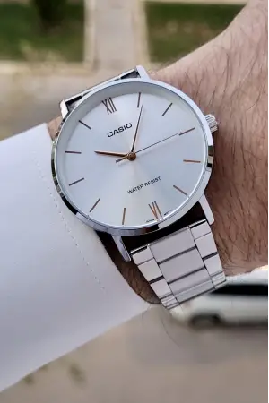 Casio CSISTE177 Gümüş Renk Hediye Paketli Erkek Kol Saati