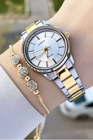 Casio CSISTE136 Gold Gümüş Renk Kadın Kol Saati