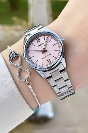 Casio CSISTE141 Kadranı Pembe Kordonu Gümüş Renk Kadın Kol Saati