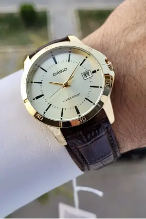 Casio CSISTE87 Kahverengi Renk Hediye Paketli Erkek Kol Saati