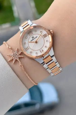 Rose Gümüş Renk Hediye Paketli 30 Mm Kadın Kol Saati