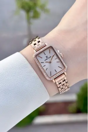 Rose Renk Hediye Paketli 21 Mm Kadın Kol Saati