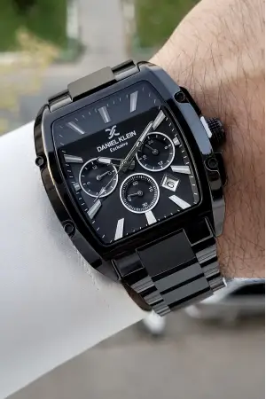 Siyah Renk İç Göstergeleri Aktif Hediye Paketli Erkek Kol Saati