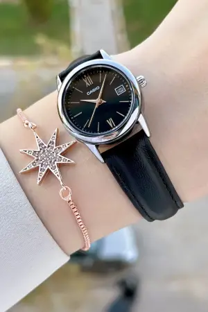 Casio CSISTE147 Siyah Renk Takvimli Kadın Kol Saati