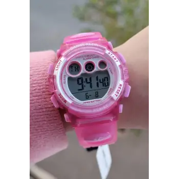 Daniel Klein DKISTE820 Pembe Renk 6 Farklı Işıklı 5 Atm Çocuk Kol Saati