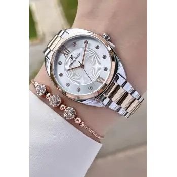 Daniel Klein DKISTE886 Rose Gümüş Renk Kadın Kol Saati ve Bileklik