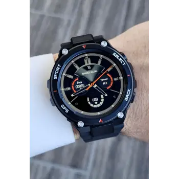 Daniel Klein DKISTE1047 Siyah Renk Pusulalı Barometreli Hediye Paketli Android/ios Uyumlu Akıllı Saat