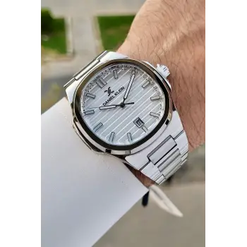 Daniel Klein DKISTE1399 Kadranı ve Kordonu Gümüş Renk Hediye Paketli Takvimli Erkek Kol Saati