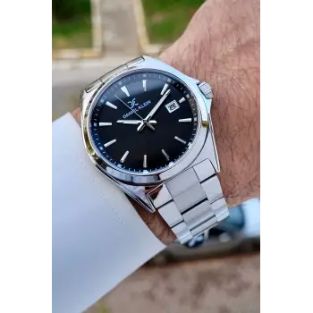 Daniel Klein DKISTE1469 Kadranı Siyah Kordonu Gümüş Renk Erkek Kol Saati