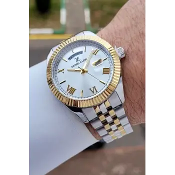 Daniel Klein DKISTE1593 Gold Gümüş Renk 42 mm Erkek Kol Saati