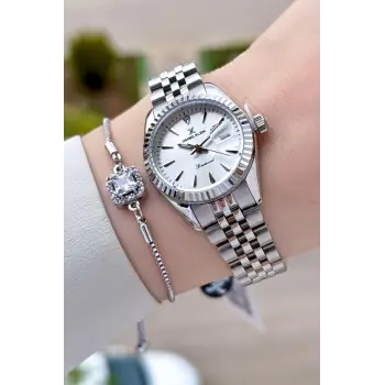 Daniel Klein DKISTE1965 Diamond Gümüş Renk 28 Mm Kadın Kol Saati Ve Bileklik