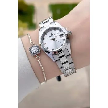 Daniel Klein DKISTE1990 Gümüş Renk 28 Mm Kadın Kol Saati Ve Bileklik