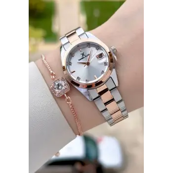 Daniel Klein DKISTE1995 Rose Gümüş Renk 28 Mm Kadın Kol Saati Ve Bileklik