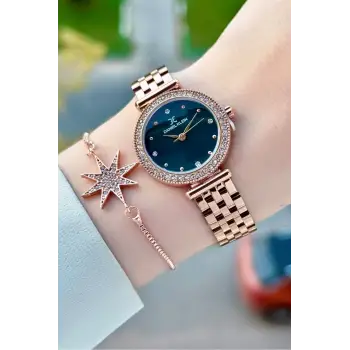 Daniel Klein DKISTE1949 Kadranı Mavi Kordonu Rose Renk 28 Mm Kadın Kol Saati ve Bileklik