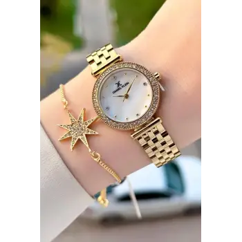 Daniel Klein DKISTE1946 Gold Renk 28 Mm Kadın Kol Saati ve Bileklik