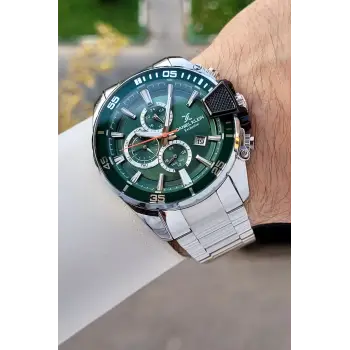 Daniel Klein DKISTE1857 Kadranı Yeşil Kordonu Gümüş Renk 47 Mm İç Göstergeleri Aktif Erkek Kol Saati